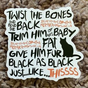 COPY - 6/$12 Hocus Pocus Vinyl Sticker Matte